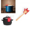 Chef hero mano utensile in silicone rosso