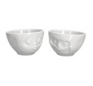 Set 2 ciotole Bowls 200 ml Tassen Grinning e Kissing