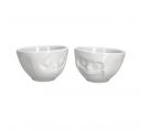 Set 2 ciotole Bowls 100 ml Tassen Grinning e Kissing