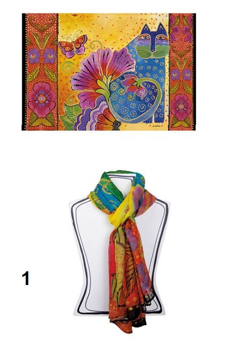 Egan pashmina Laurel Burch Flowers - Cose da Casa by Ediltutto srl