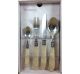 Brandani 16 set cutlery Ambra Madreperla