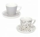 Brandani Shanti set 2 tazzine caffè con piattino