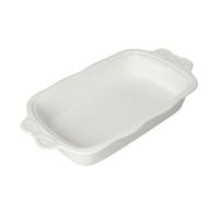 Brandani Fiocco white porcelain baking dish