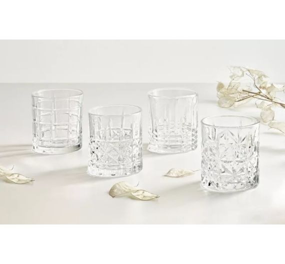 Brandani Blues set of 4 whiskey glasses