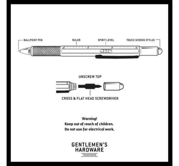 Gentlemen 6-in-1 Tooling Pen