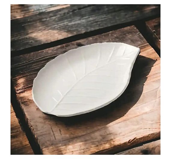 Brandani porcelain leaf tray