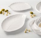 Brandani porcelain leaf tray