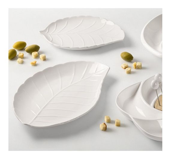 Brandani porcelain leaf tray