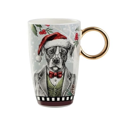 Egan Mug Christmas Golden Handle